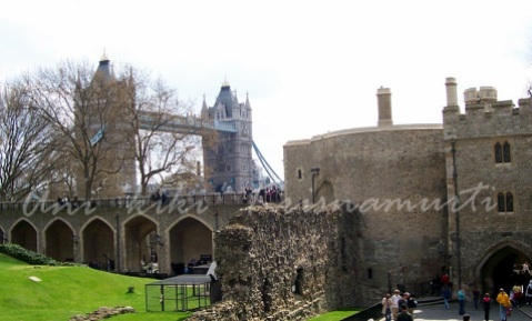 tower bridge seen from tower of london